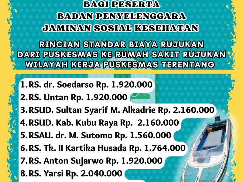 Tarif Rujukan dari Puskesmas Terentang ke Rumah Sakit Rujukan